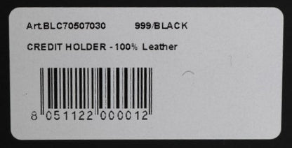 Portefeuille homme en cuir noir de la collection Billionaire Italian Couture