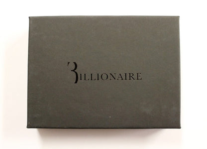 Portefeuille homme en cuir noir de la collection Billionaire Italian Couture