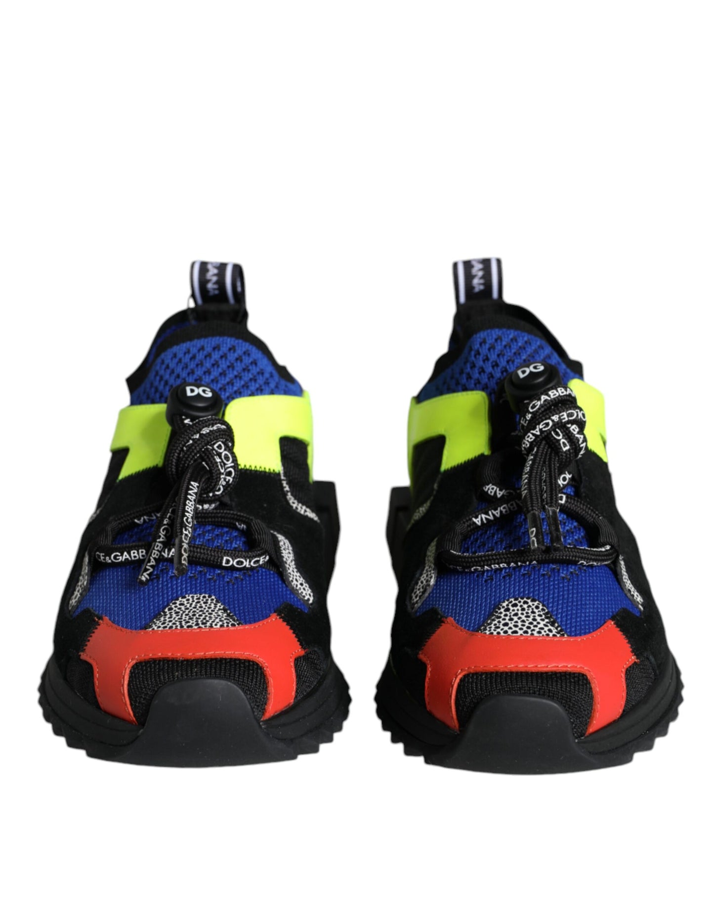 Dolce & Gabbana Multicolor Mesh Sorrento Trekking Sneakers Shoes by Dolce & Gabbana