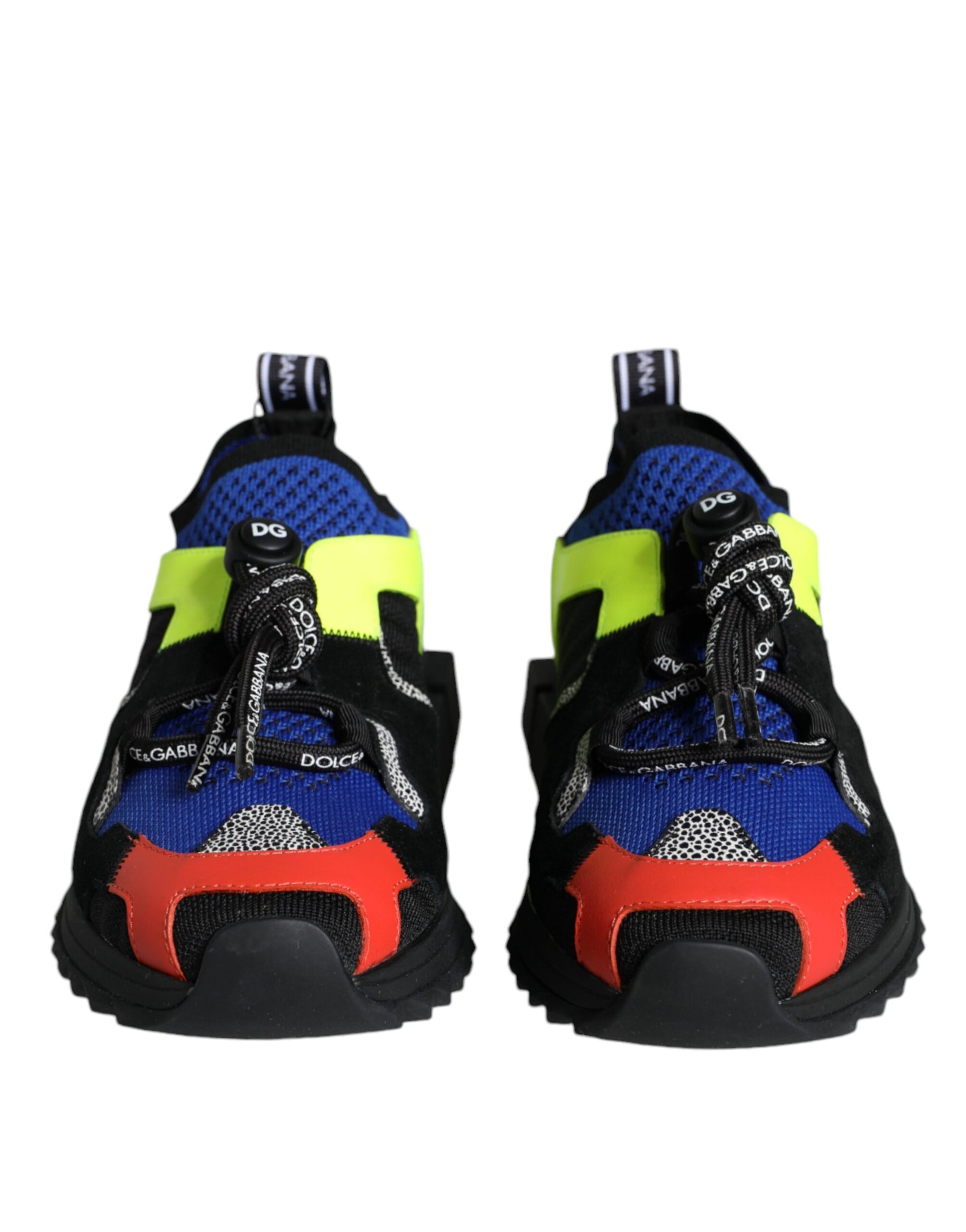 Dolce & Gabbana Multicolor Mesh Sorrento Trekking Sneakers Shoes by Dolce & Gabbana