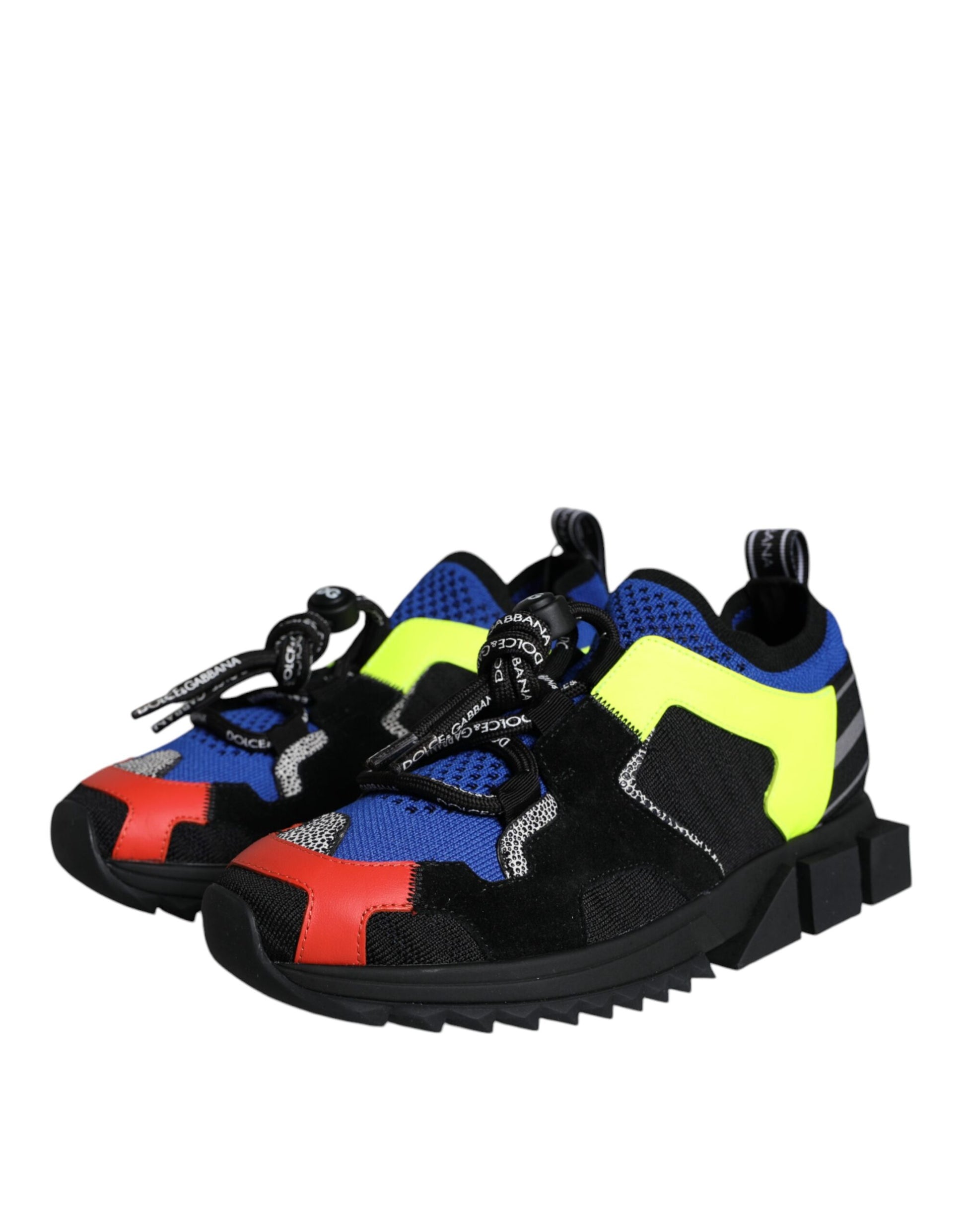 Dolce & Gabbana Multicolor Mesh Sorrento Trekking Sneakers Shoes by Dolce & Gabbana