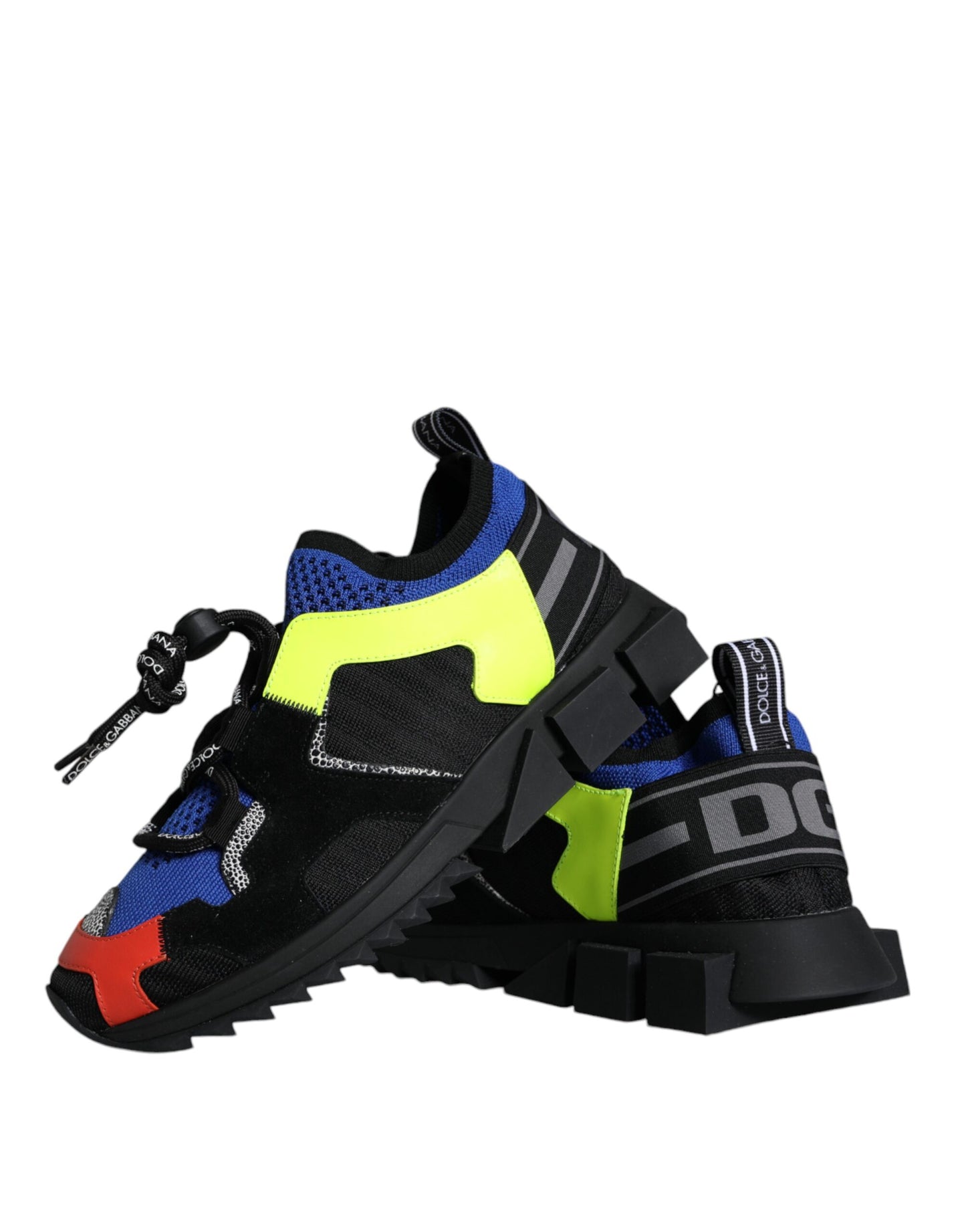 Dolce & Gabbana Multicolor Mesh Sorrento Trekking Sneakers Shoes by Dolce & Gabbana