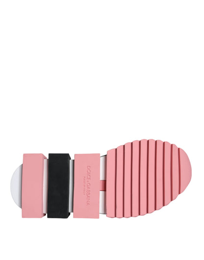 Dolce & Gabbana Multicolor Sorrento Socks Logo Sneakers Shoes by Dolce & Gabbana