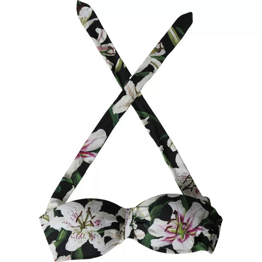 Haut de bikini dos nu Dolce &amp; Gabbana Black Lily