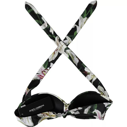Haut de bikini dos nu Dolce &amp; Gabbana Black Lily