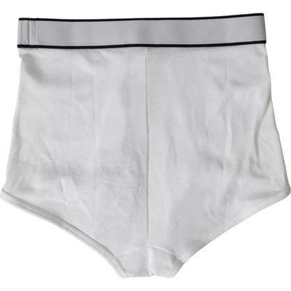 Sous-vêtements Dolce &amp; Gabbana en coton stretch blanc avec logo de marque