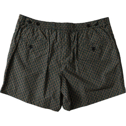 Maillot de bain short de bain à motifs marron Dolce &amp; Gabbana