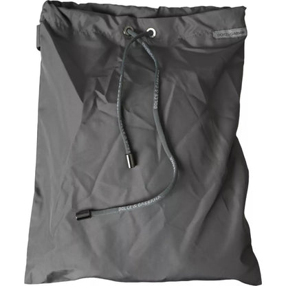 Maillots de bain Dolce &amp; Gabbana pour homme, short de plage en polyester gris foncé