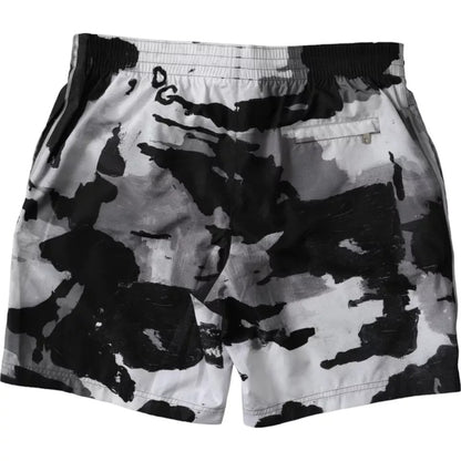 Maillot de bain short de plage Dolce &amp; Gabbana à logo DG multicolore camouflage