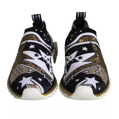 Dolce & Gabbana Multicolor Comet Star Print Sorrento Sneakers Shoes by Dolce & Gabbana