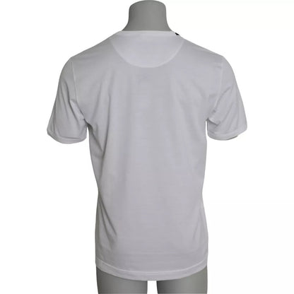 Dolce & Gabbana White Cotton Round Neck Short Sleeves T-shirt by Dolce & Gabbana