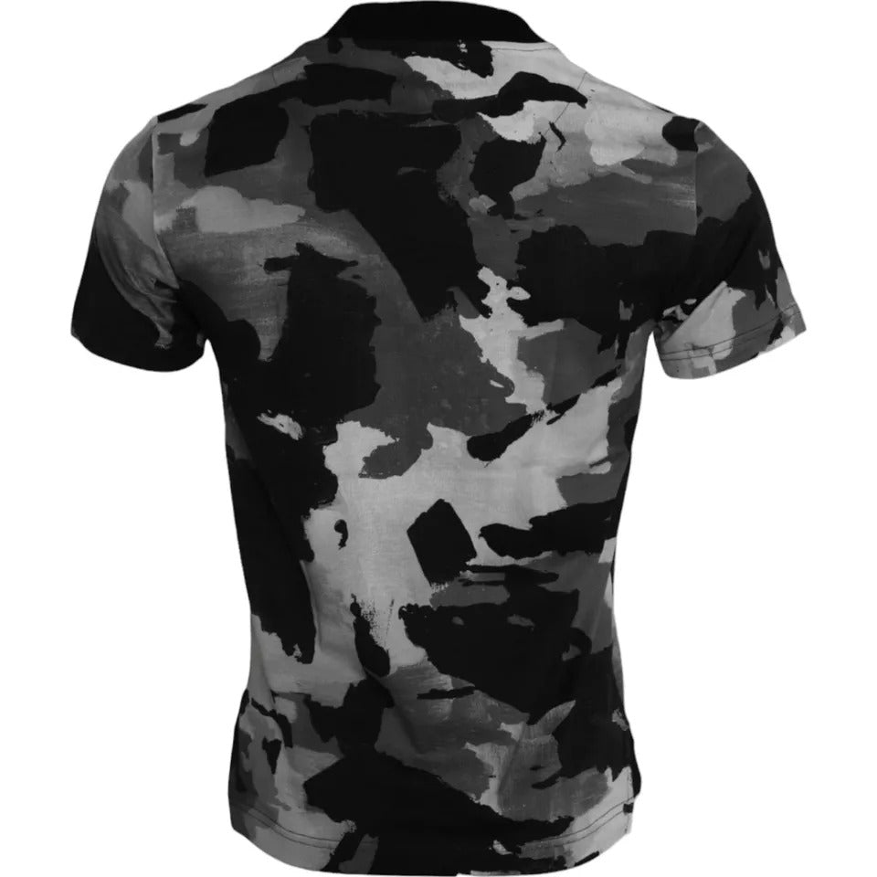 Dolce & Gabbana Multicolor Camouflage Cotton Crewneck T-shirt by Dolce & Gabbana