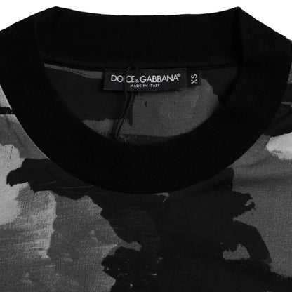 Dolce & Gabbana Multicolor Camouflage Cotton Crewneck T-shirt by Dolce & Gabbana