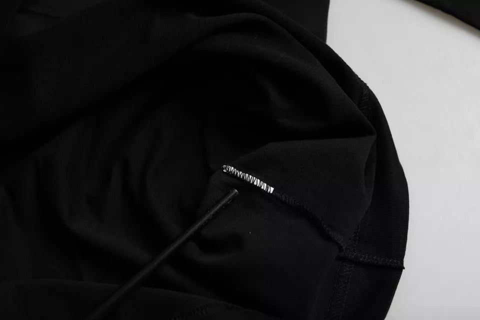 Dolce & Gabbana Black Logo Embossed Cotton Crew Neck T-shirt by Dolce & Gabbana