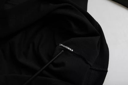 Dolce & Gabbana Black Logo Embossed Cotton Crew Neck T-shirt by Dolce & Gabbana
