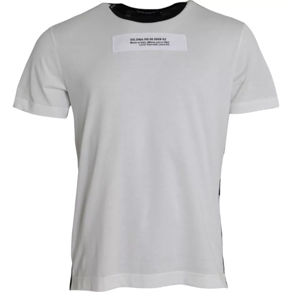 Dolce & Gabbana Black White Camouflage Round Neck T-shirt by Dolce & Gabbana