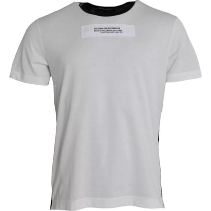 Dolce & Gabbana Black White Camouflage Round Neck T-shirt by Dolce & Gabbana