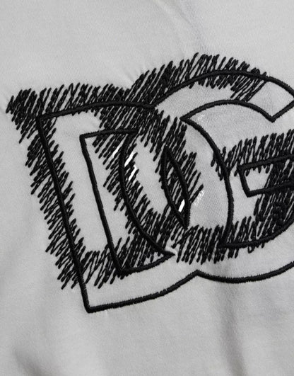 Dolce & Gabbana White Logo Round Neck Short Sleeves T-shirt by Dolce & Gabbana