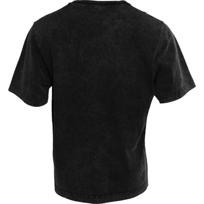 Dolce & Gabbana Black Logo Print Cotton Crewneck Men T-shirt by Dolce & Gabbana