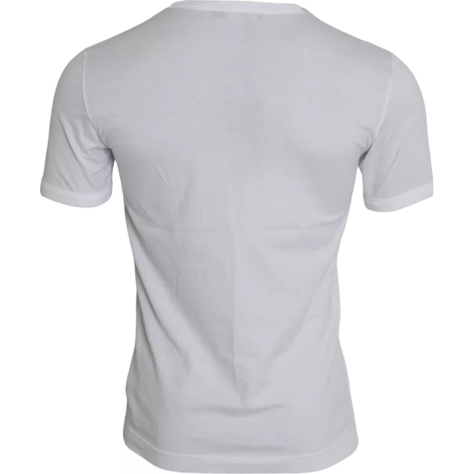 Dolce & Gabbana White King Of Love Round Neck Short Sleeves T-shirt by Dolce & Gabbana