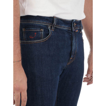 Jacob Cohen Blue Cotton Jeans & Pant by Jacob Cohen