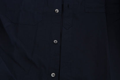 John Galliano Blue Casual Cotton Long Sleeve Shirt by John Galliano