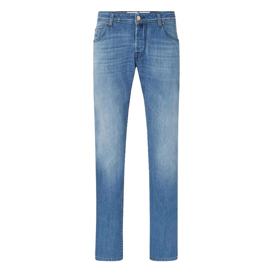 Jacob Cohen Light Blue Cotton Men Jeans by Jacob Cohen