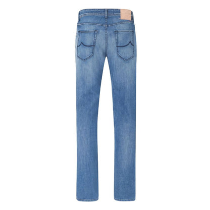 Jacob Cohen Light Blue Cotton Men Jeans by Jacob Cohen