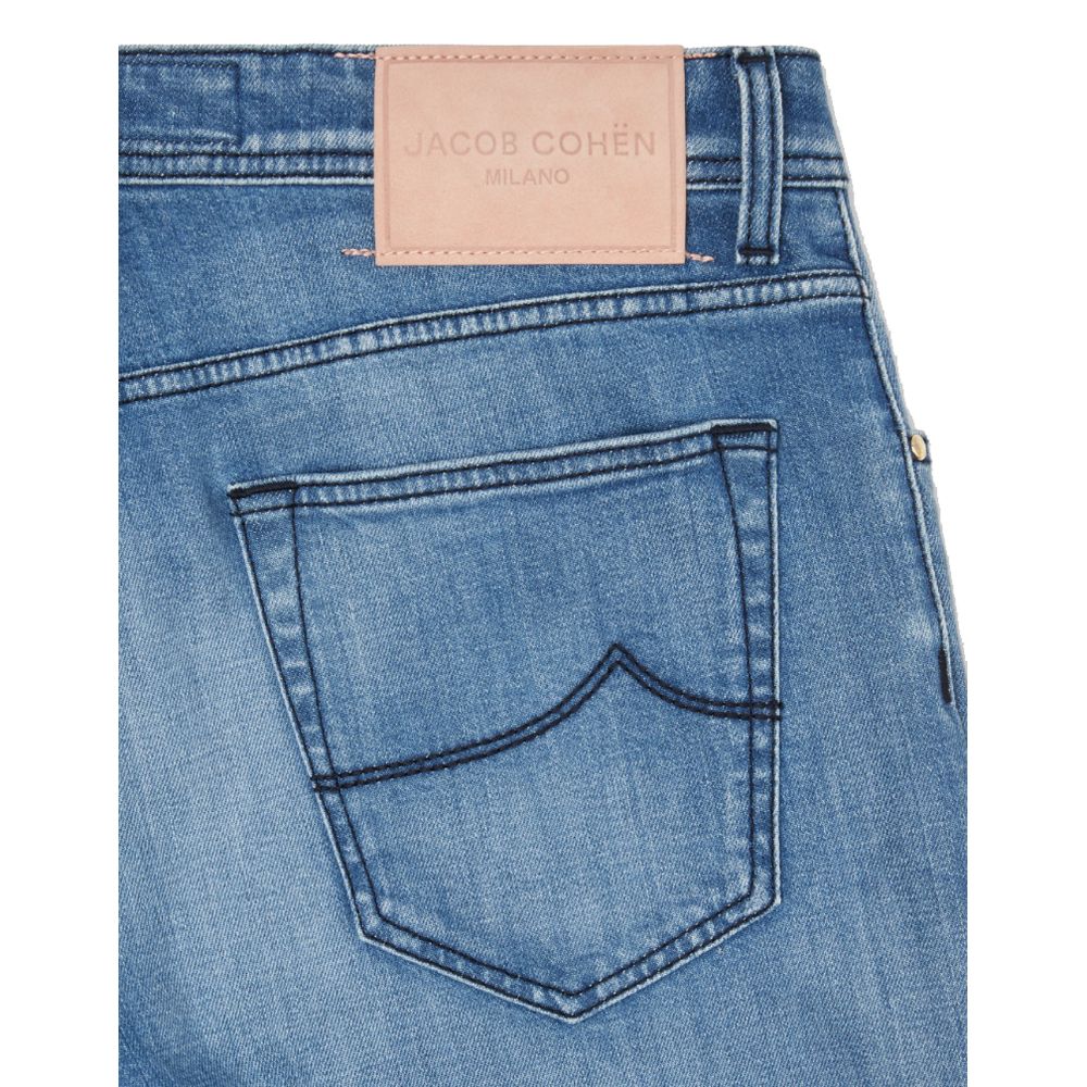Jacob Cohen Light Blue Cotton Men Jeans by Jacob Cohen