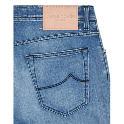 Jacob Cohen Light Blue Cotton Men Jeans by Jacob Cohen