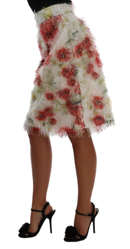 Jupe crayon taille haute à fleurs élégante Dolce &amp; Gabbana