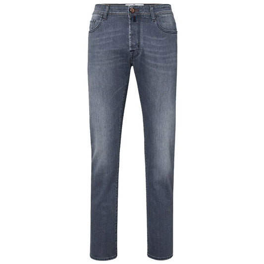 Jacob Cohen Gray Cotton Men Jeans