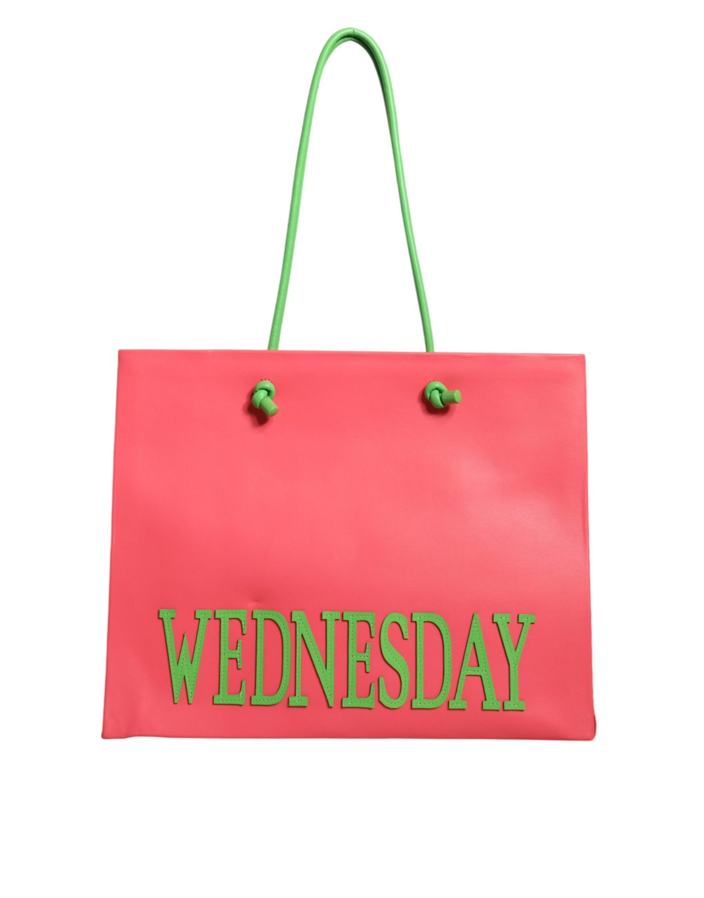 Sac fourre-tout en cuir rose Weekend Wednesday d'Alberta Ferretti
