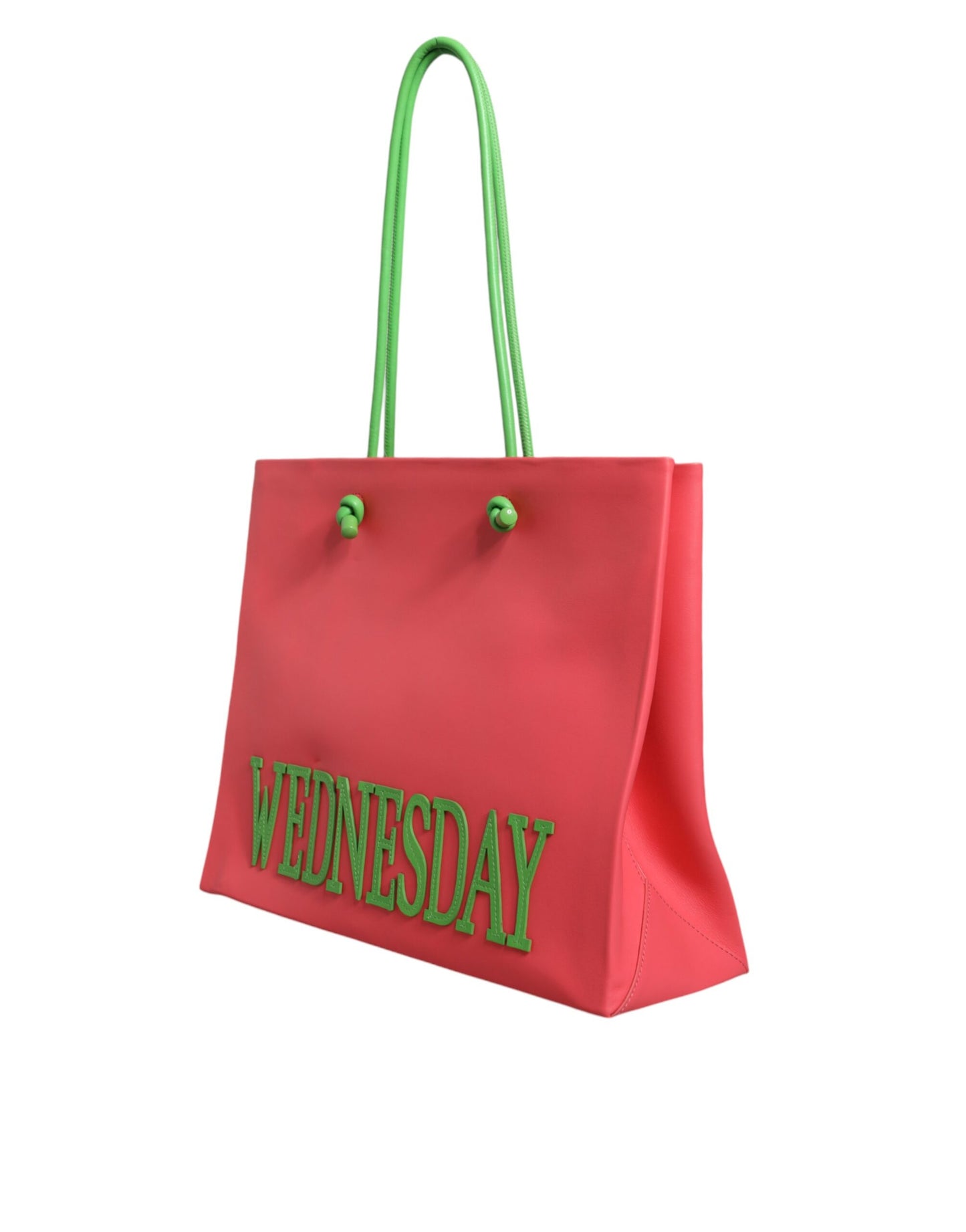 Sac fourre-tout en cuir rose Weekend Wednesday d'Alberta Ferretti