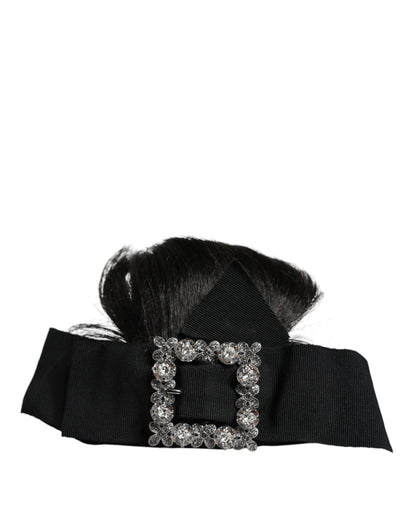 Bandeau diadème en cristal pour cheveux noirs Dolce &amp; Gabbana