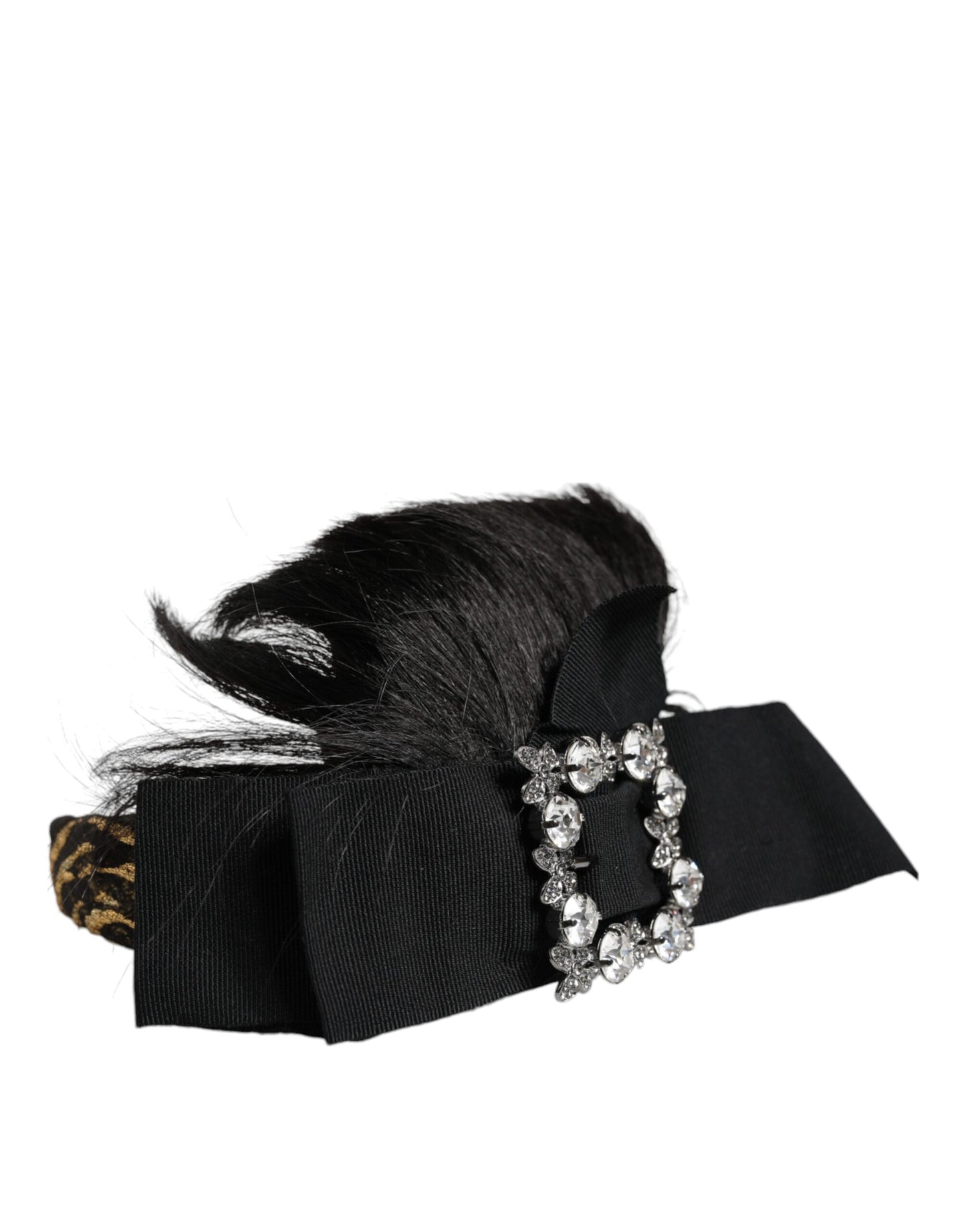 Bandeau diadème en cristal pour cheveux noirs Dolce &amp; Gabbana