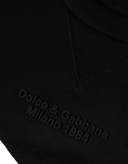 Dolce & Gabbana Black Leopard Crew Neck Sweatshirt Sweater by Dolce & Gabbana