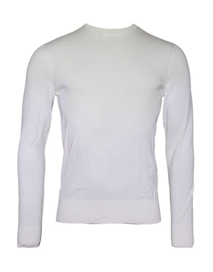 Dolce & Gabbana Off White Wool Turtle Neck Pullover Sweater by Dolce & Gabbana