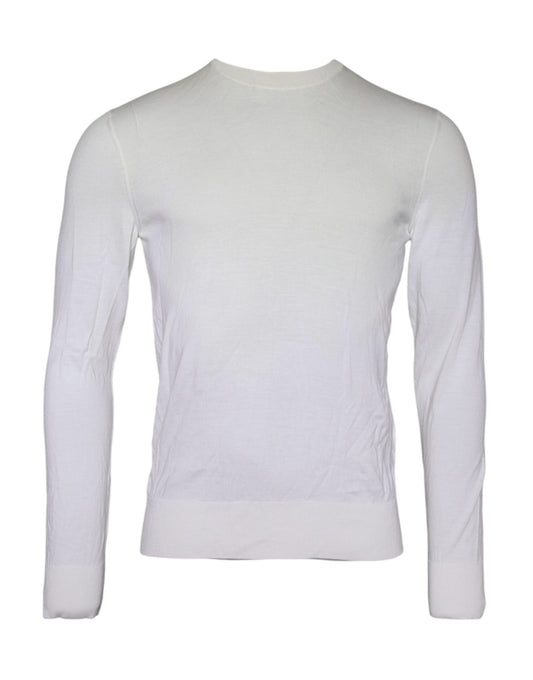 Dolce & Gabbana Off White Wool Turtle Neck Pullover Sweater by Dolce & Gabbana