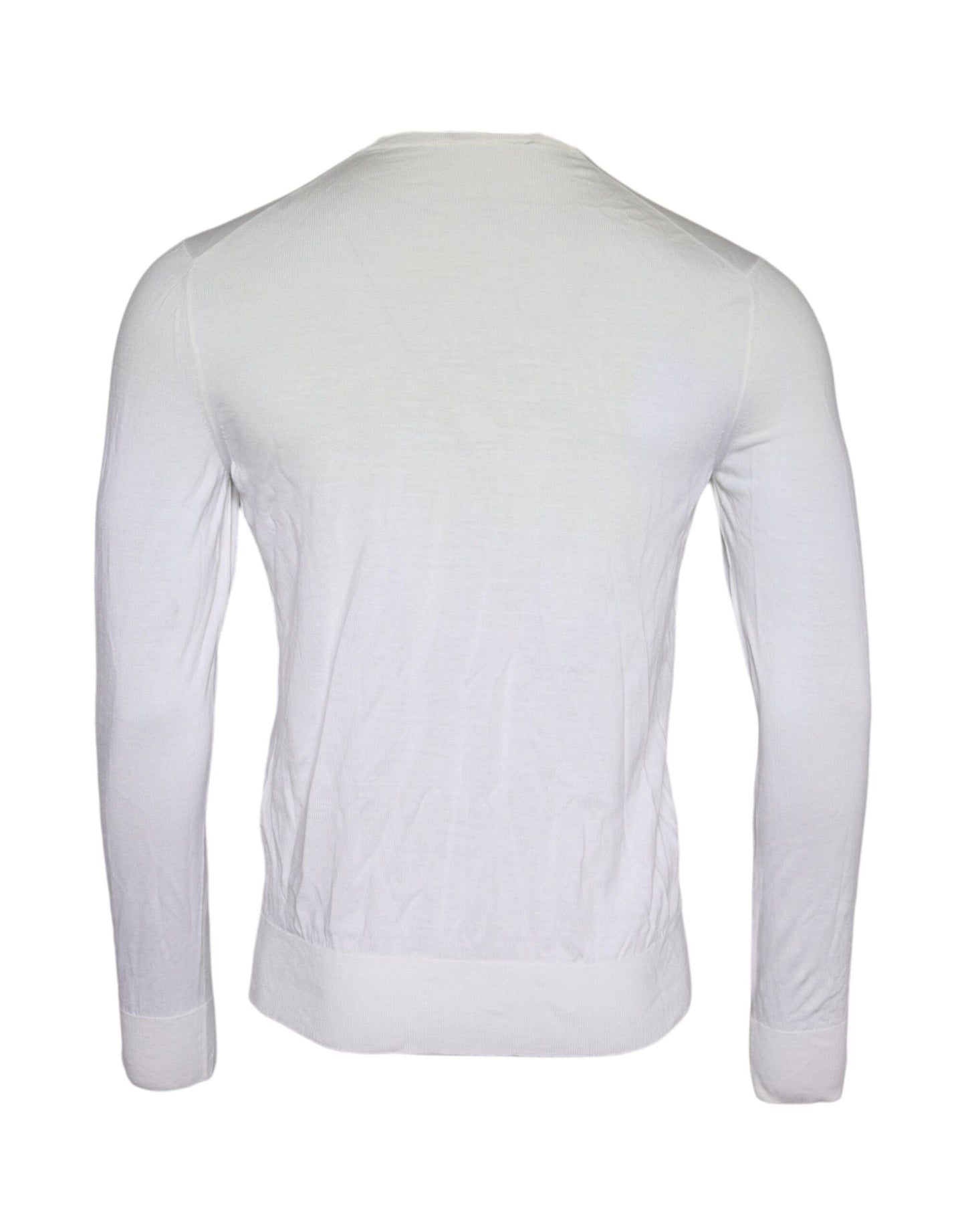 Dolce & Gabbana Off White Wool Turtle Neck Pullover Sweater by Dolce & Gabbana