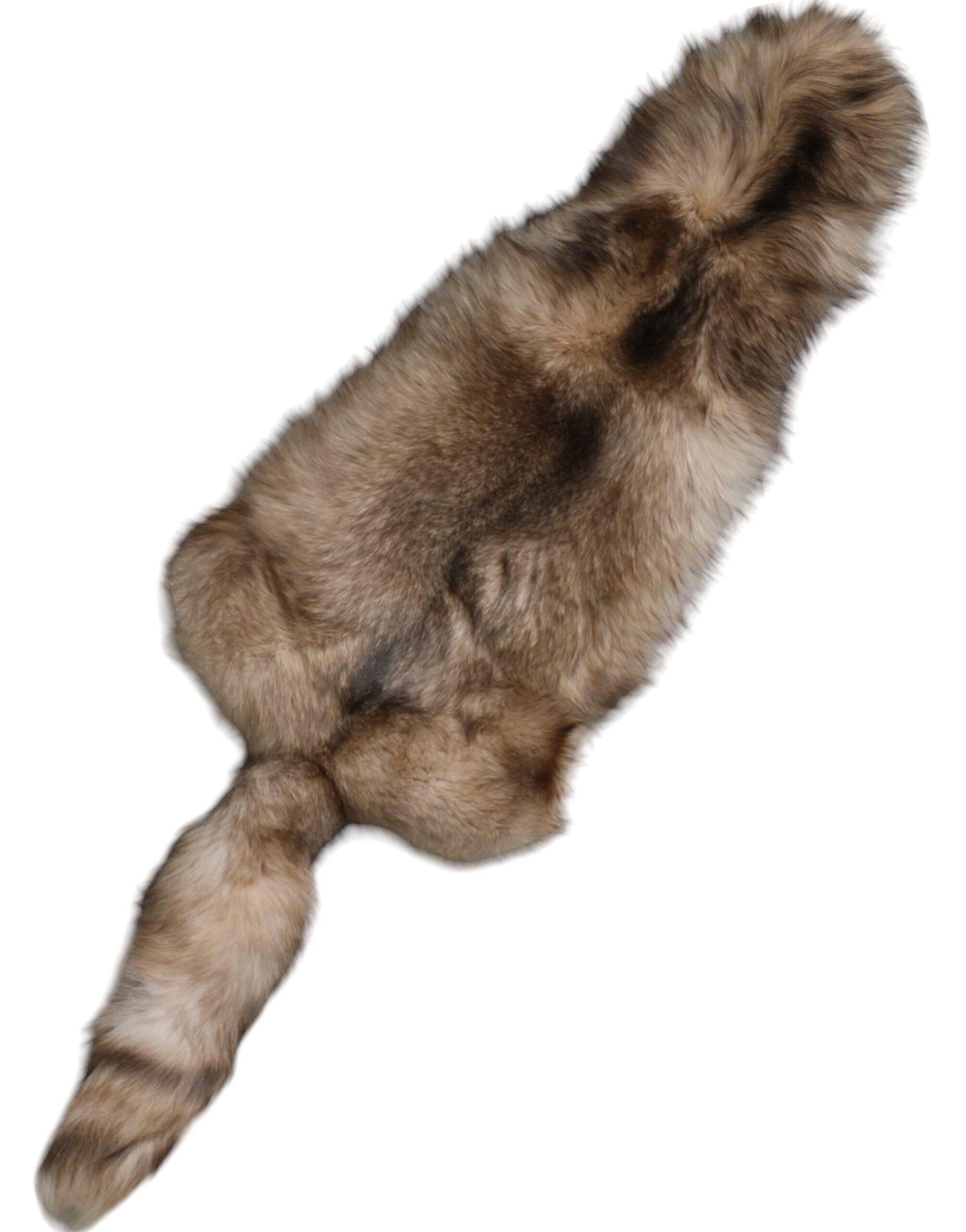 Dolce & Gabbana Brown Frost Fox Fur Neck Warmer Winter Scarf by Dolce & Gabbana