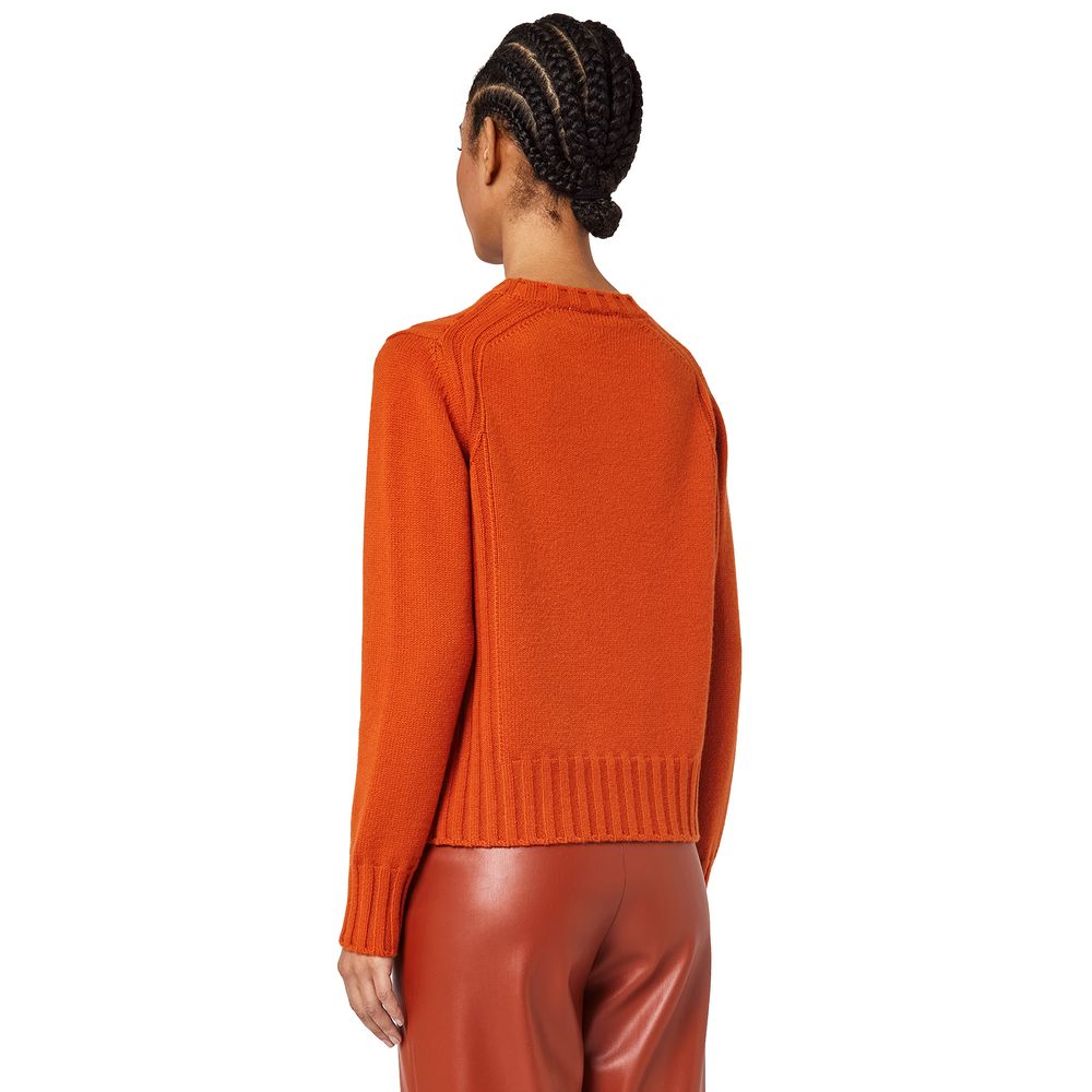 Alpha Studio Orange Cashmere Sweater by Alpha Studio