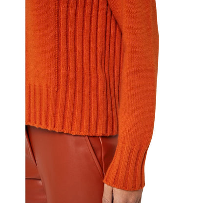 Alpha Studio Orange Cashmere Sweater by Alpha Studio