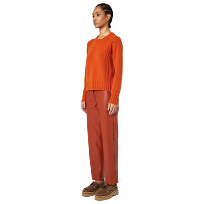 Alpha Studio Orange Cashmere Sweater by Alpha Studio