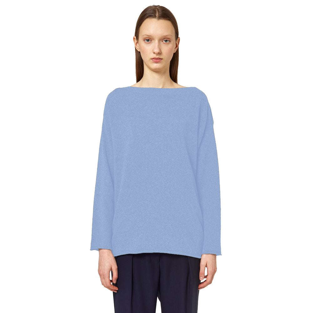 Alpha Studio Light Blue Cashmere Women Sweater by Alpha Studio