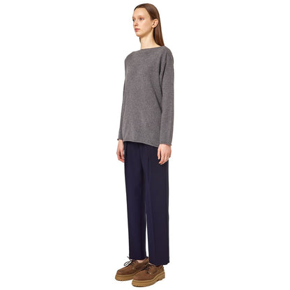 Alpha Studio Gray Cashmere Sweater by Alpha Studio