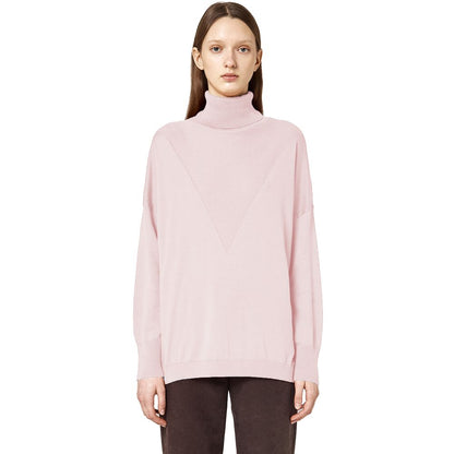 Alpha Studio Pink Silk Sweater by Alpha Studio