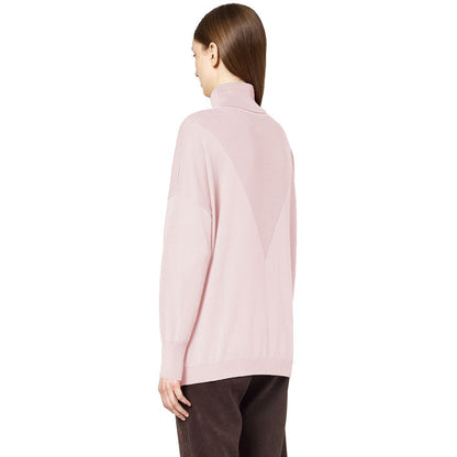 Alpha Studio Pink Silk Sweater by Alpha Studio