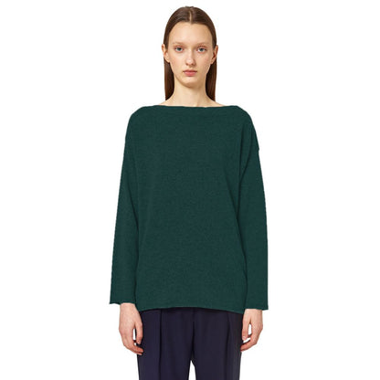 Alpha Studio Green Silk Sweater by Alpha Studio