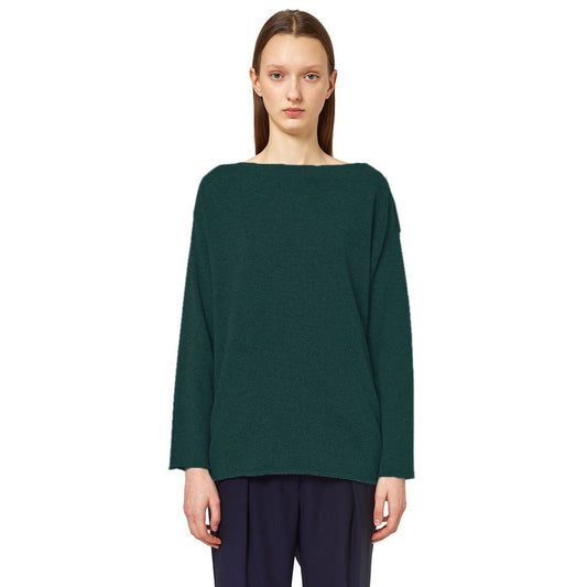 Alpha Studio Green Silk Sweater by Alpha Studio
